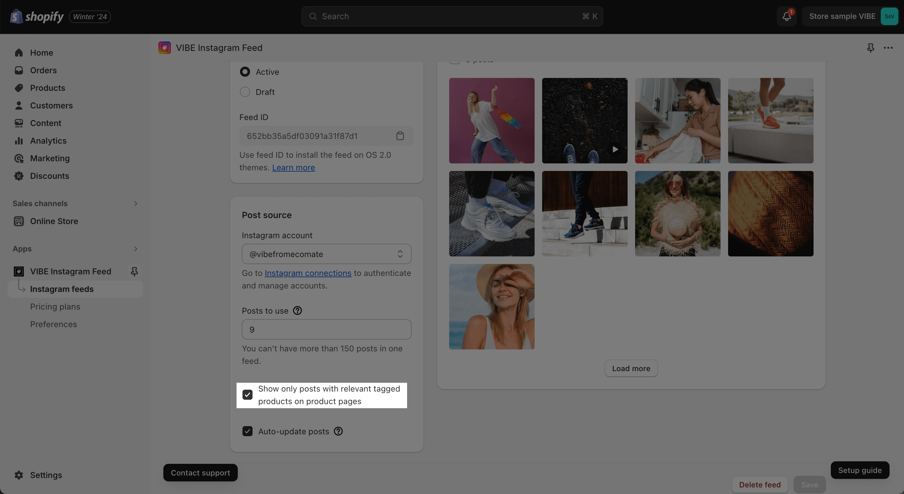 Show only posts with relevant tagged products on product pages